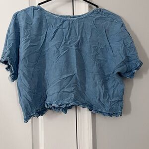 Style Envy Blue Crop Top